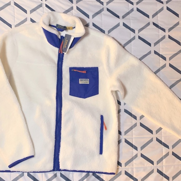Polo Ralph Lauren Blonded Pile Fleece Jacket.